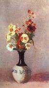 Odilon Redon Vase of Flowers oil